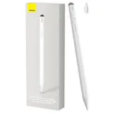 Baseus Glatter Schreibstift mit LED-Anzeigen (Aktiv+Passiv) Weiß