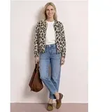 Street One Blouson mit Zipper und Print - Beige