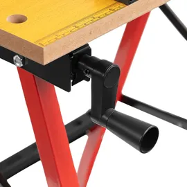 katoma Arbeitstisch Stahl/MDF klappbar 125 kg gelb/rot