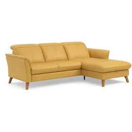 sit&more Ecksofa SIT & MORE "Romero L-Form", gelb (dijon), B:245cm H:91cm T:178cm, 100% Polyester, Sofas, Ecksofa, wahlweise mit oder ohne Relax-Funktion, Bettfunktion, Bettkasten