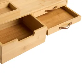 Beliani Küchenorganizer Fougasse Bambus Hellbraun