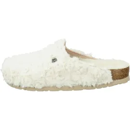 ROHDE Damen Pantoffel Hausschuh Plüsch Alba 6063, Größe:37 EU, Farbe:Beige - Beige