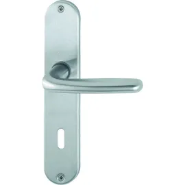 HOPPE Langschildgarnitur Cardiff E1850Z/302 Edelstahl grau