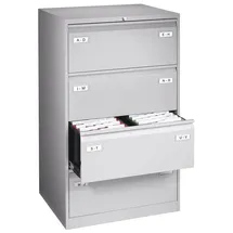 BISLEY Light Hängeregistraturschrank 80 x 62,2 x 132,1 cm lichtgrau
