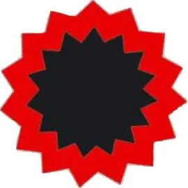 Tip Top Schlauchflicken F1 rund 25 mm orange/schwarz