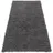 RugsX Flokati Wolle Flokatiteppich 70 x 140 cm Grau