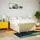 vidaXL Boxspringbett mit Matratze Creme 140x200 cm Stoff - Creme