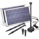 esotec Solar Teichpumpe mit Filter für außen | SET Sprinklerpumpe 1700l/h 101916