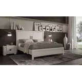 Xlmoebel Schlafzimmer-Set Modernes Schlafzimmer-Set mit Bett und eleganten Nachttischen, (3-tlg., Bett + 2x Nachttische), Hergestellt in Europa weiß