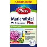 Abtei Mariendistel Plus mit Artischocke – Unterstützung der Lebergesundheit und der Fettverdauung - Natürlich wirksam – Glutenfrei, Laktosefrei – Vorratspackung – 90 Kapseln für 3 Monate