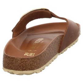 Birkenstock Madrid Big Buckle Nubukleder geölt schmal cognac 38