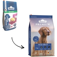 Dehner Premium Hundefutter Maxi Adult, Trockenfutter getreidefrei, für ausgewachsene Hunde großer Rassen, Ente / Lamm / Kartoffel, 4 kg