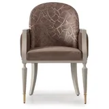 Sessel Ohrensessel Design Cocktailsessel Sitzer Beige Stoff Polster