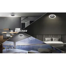 Briloner Deckenventilator 1 rund 38 cm schwarz