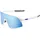 100% S3 Sonnenbrille - Matte White Matt, Blau), Weiss