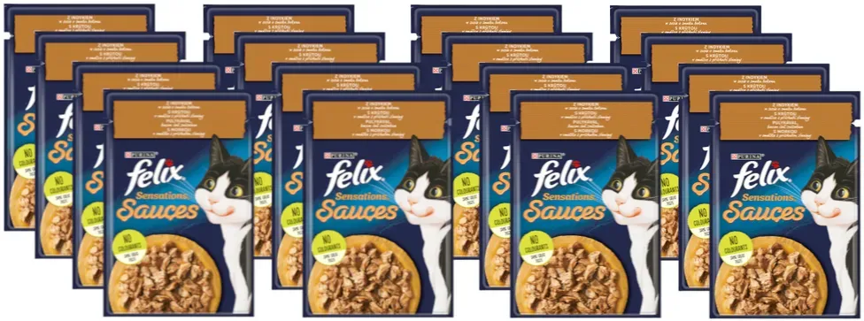 Felix Sensations mit Putenfleisch in Speckaromasauce 26x85g (Rabatt für Stammkunden 3%)