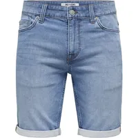 Only & Sons Jeansshorts in blau - S
