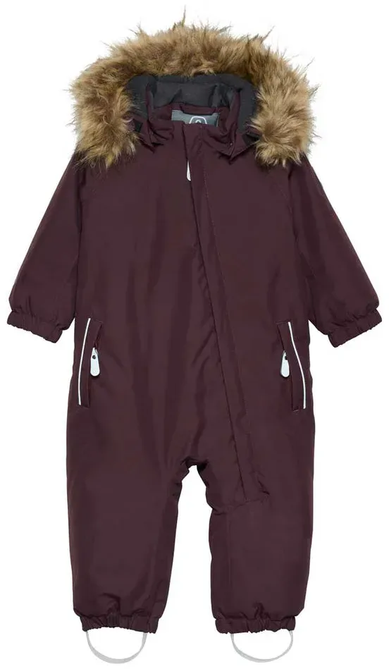 ColorKids Coverall Fake Fur Skianzug Kinder - rot-6546 / 98