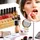 Relaxdays Lippenstifthalter Bambus, 24 Fächer, natürliche Optik, Halter für Lipgloss & Pinsel, HBT 10x23x9 cm, natur