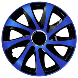 NRM Radzierblenden Drift EXTRA blau/schwarz 14 Zoll 4er Set