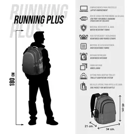 Wednesday Chains-Plus Running Rucksack Schwarz