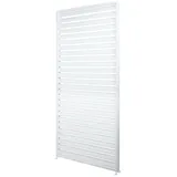 Mendler Aluminium Lamellenwand für Pergola HWC-N94 3x3m, Lamellenpaneel Modul Seitenwand Sichtschutz, 213x94cm ~ weiß