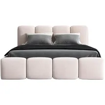 A&J MöbelLand DONA 90 x 200 cm H2 Beige