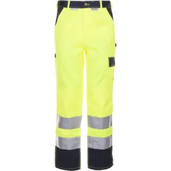 Warnschutz Bundhose "KONTRAST" - 26 - gelb/marine