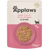Applaws Frischebeutel Thunfischfilet & Pazifikgarnelen 70g
