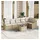 vidaXL Garten Essgruppe 7-tlg. Beige/Creme