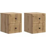 vidaXL Nachtschrank Artisan-Eiche 33 x 34,5 x 40 cm Eiche