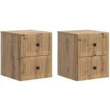 vidaXL Nachtschrank Artisan-Eiche 33 x 34,5 x 40 cm Eiche