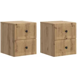vidaXL Nachtschrank Artisan-Eiche 33 x 34,5 x 40 cm Eiche