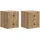 vidaXL Nachtschrank Artisan-Eiche 33 x 34,5 x 40 cm Eiche