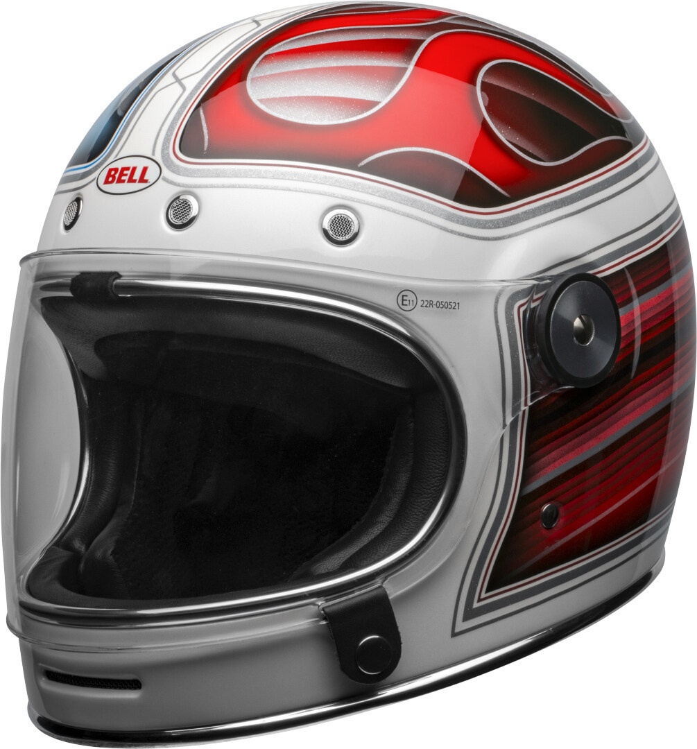 Bell Bullitt DLX Barracuda helm, wit-rood-blauw, S Voorman