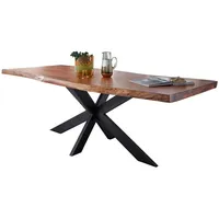 G+K Esstisch Kingman 160 x 90 cm Holz Braun