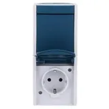 Busch-Jaeger 2601/6/20EW-53 Kombination SCHUKO® Steckdose, mit Wippschalter Aus- und Wechselschaltung 2CKA001684A0316 2601620EW53
