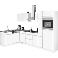 OPTIFIT Winkelküche »Roth«, ohne E-Geräte, Stellbreite 300 x 175 cm weiß