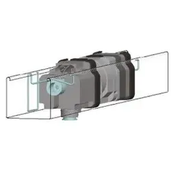 Somfy 9014216 J4 Halteklammer innenliegend f. Schiene 57x51 HD (x2)
