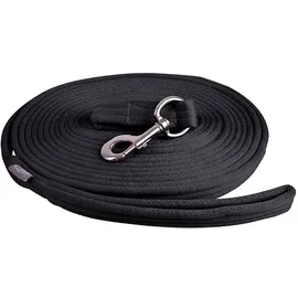 QHP Softlonge Longierleine 1 Stück Schwarz