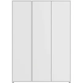 Rauch Drehtürenschrank RAUCH "Kleiderschrank Schrank Garderobe Wäscheschrank NABILA viel Stauraum", weiß (alpinweiß), B:140cm H:194cm T:53cm, Holzwerkstoff, Schränke, Drehtürenschrank, in 2 Breiten mit Push-to-Open Funktion TOPSELLER MADE IN GERMANY, Topseller