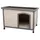 Trixie Hundehütte Classic 104 x 72 x 68 cm Holz/Kunststoff Grau
