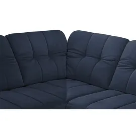 Lounge Collection Wohnlandschaft Mikrofaser blau