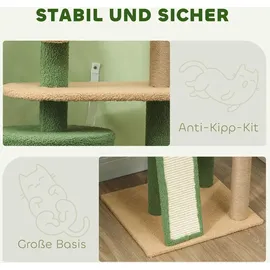 PawHut Kratzbaum 139 cm grün