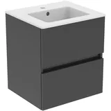 Ideal Standard Waschbeckenunterschrank 2 Auszüge 51 x 45 x 56,5 cm Grau