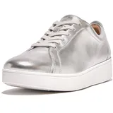 FitFlop Damen Rally Leder Sneaker, Silver, 39 EU