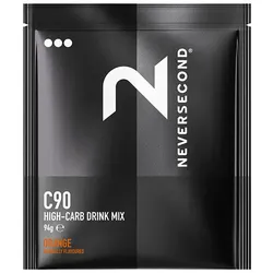 NEVERSECOND Sportgetränk C90 High-Carb Mix Orange 94g