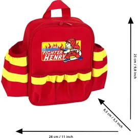 Theo Klein Fire Fighter Henry Feuerwehr-Rucksack