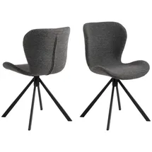 VCM BatildaA1 Esszimmerstuhl Drehfunktion Grau.