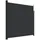 vidaXL Seitenmarkise 200 x 600 cm Schwarz Polyester